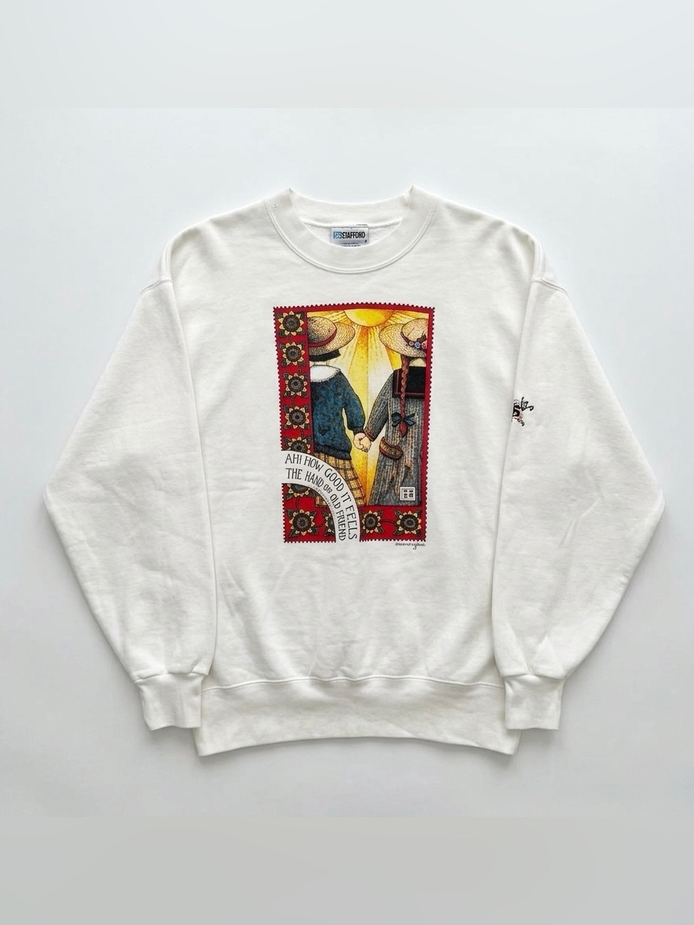 Vintage Mary Engelbreit Crewneck Folkart Sweatshirt Deadstock 1989
